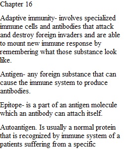 Definitions Chapter 16